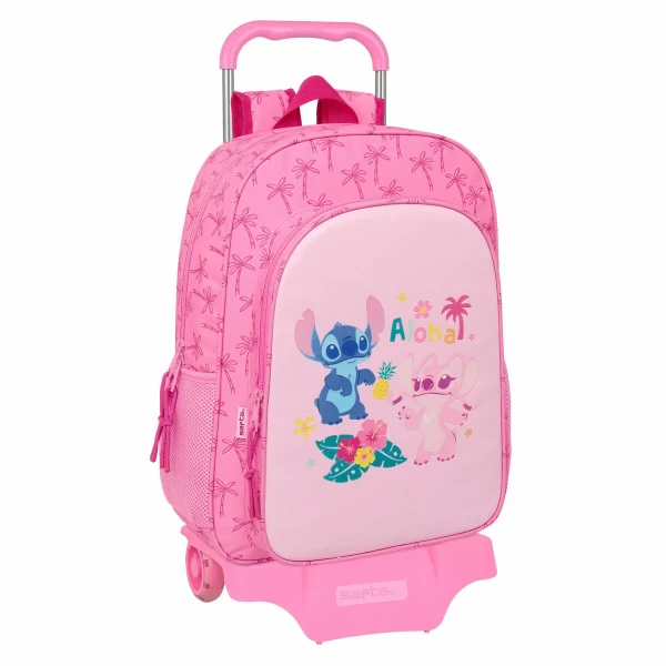 Mochila Escolar Lilo & Stitch Chill Rosa 33 x 42 x 14 cm