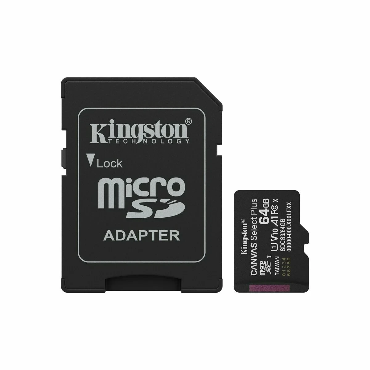 Tarjeta de Memoria Micro SD con Adaptador Kingston SDCS3/64GB 64 GB