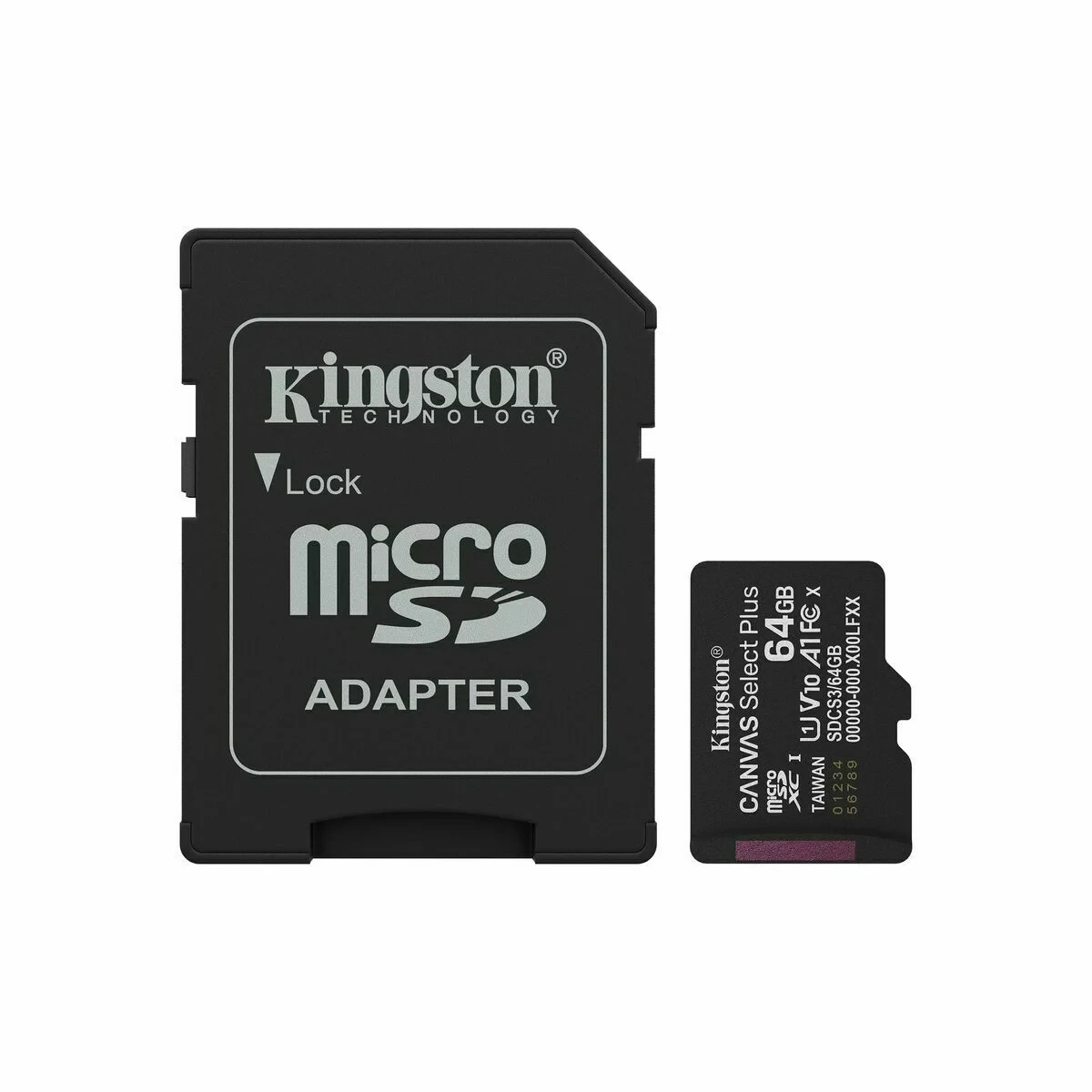 Tarjeta de Memoria Micro SD con Adaptador Kingston SDCS3/64GB 64 GB