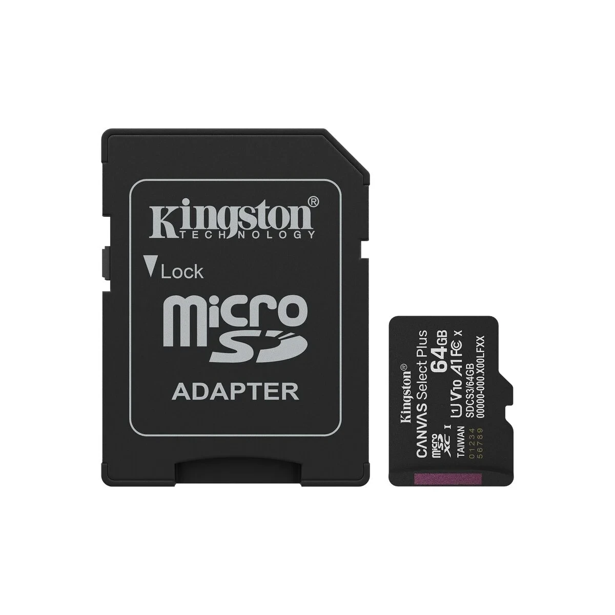 Tarjeta de Memoria Micro SD con Adaptador Kingston SDCS3/64GB 64 GB