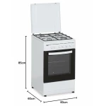 Cocina de Gas Aspes AKG4500TM Blanco