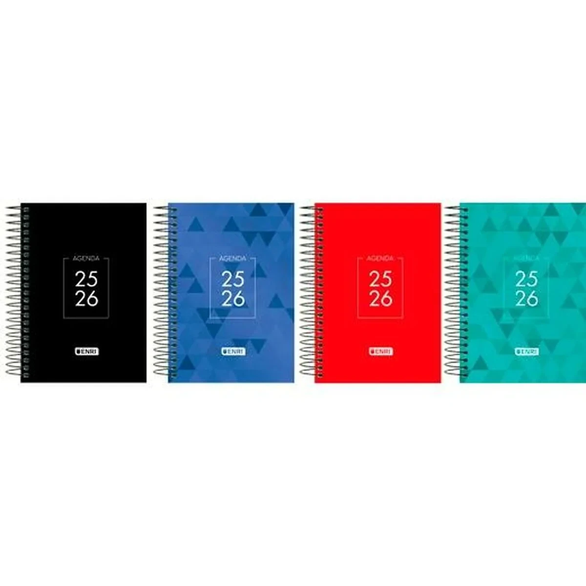 Agenda ENRI IDENTITY 1/4 15 x 21 cm 2025-2026 (4 Unidades)