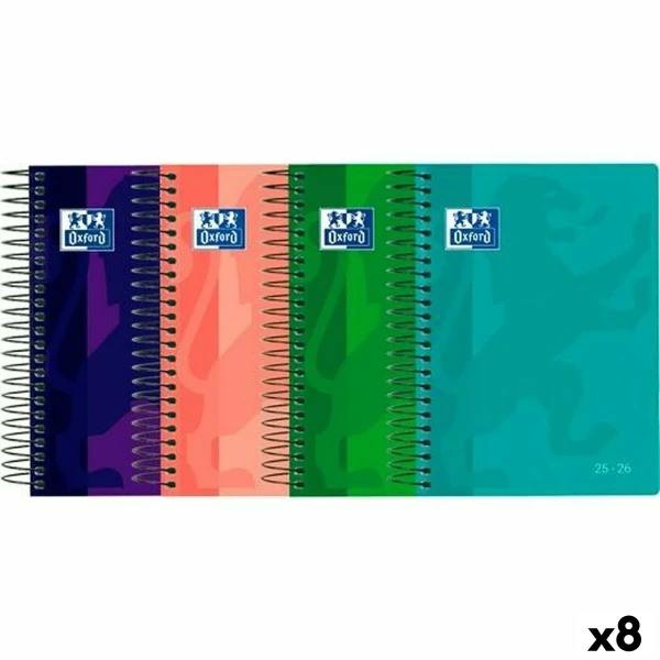 Agenda Oxford SCHOOL 1/8 12 x 18 cm 2025-2026 (8 Unidades)