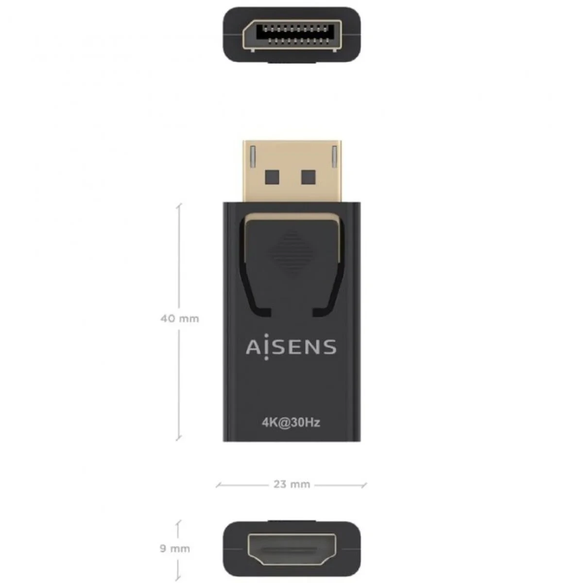 Adaptador DisplayPort a HDMI Aisens A125-0949 Negro