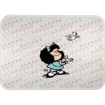 Alfombrilla protectora Mafalda BIRD Multicolor PVC 47 x 33 cm Sobremesa (2 Unidades)