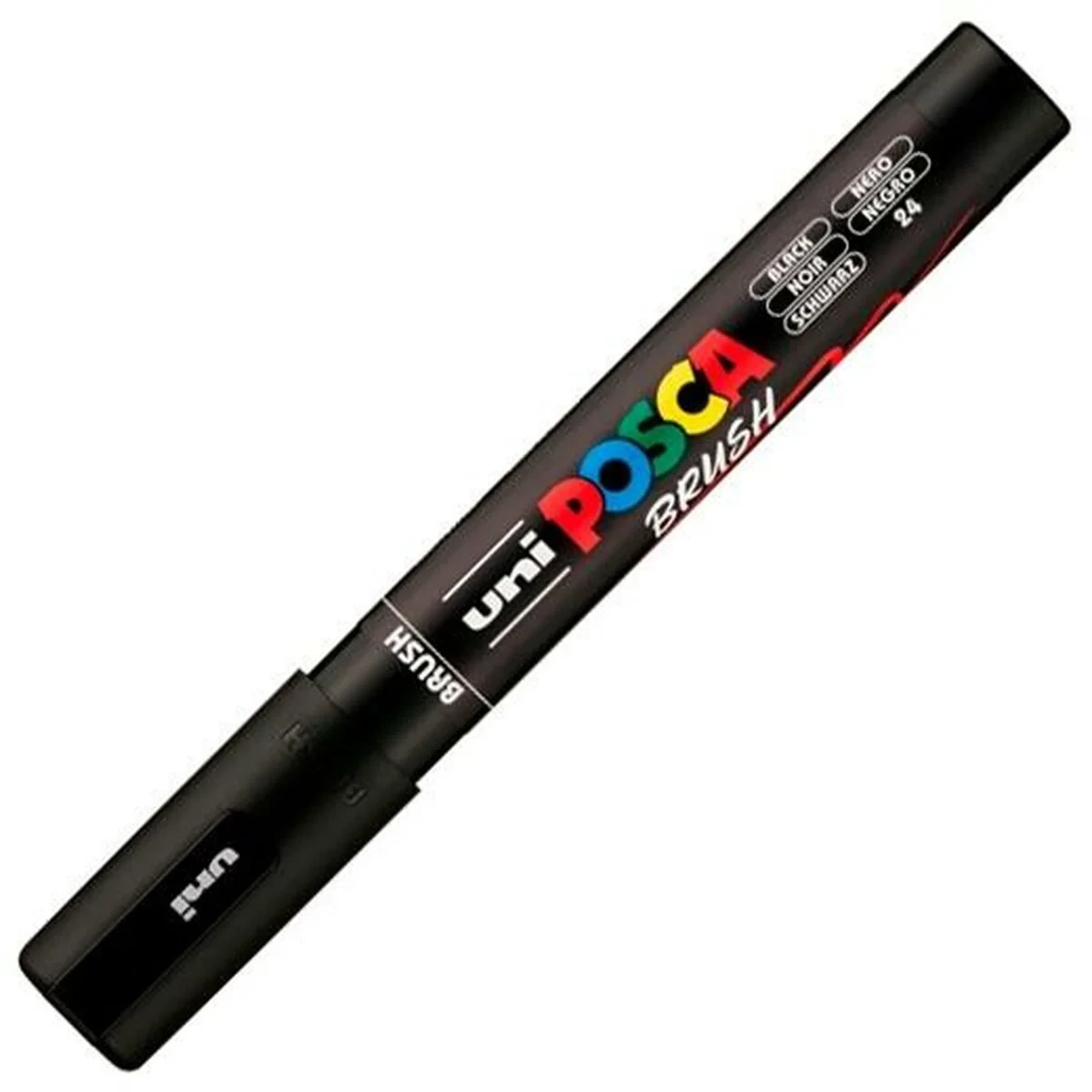 Marcador BRUSH POSCA PC-5BR Negro (6 Unidades)