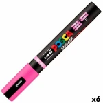 Marcador BRUSH POSCA PC-5BR Rosa (6 Unidades)