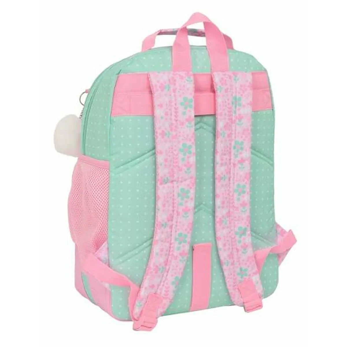 Mochila Escolar Glow Lab Amazing Verde Rosa 32 x 42 x 15 cm