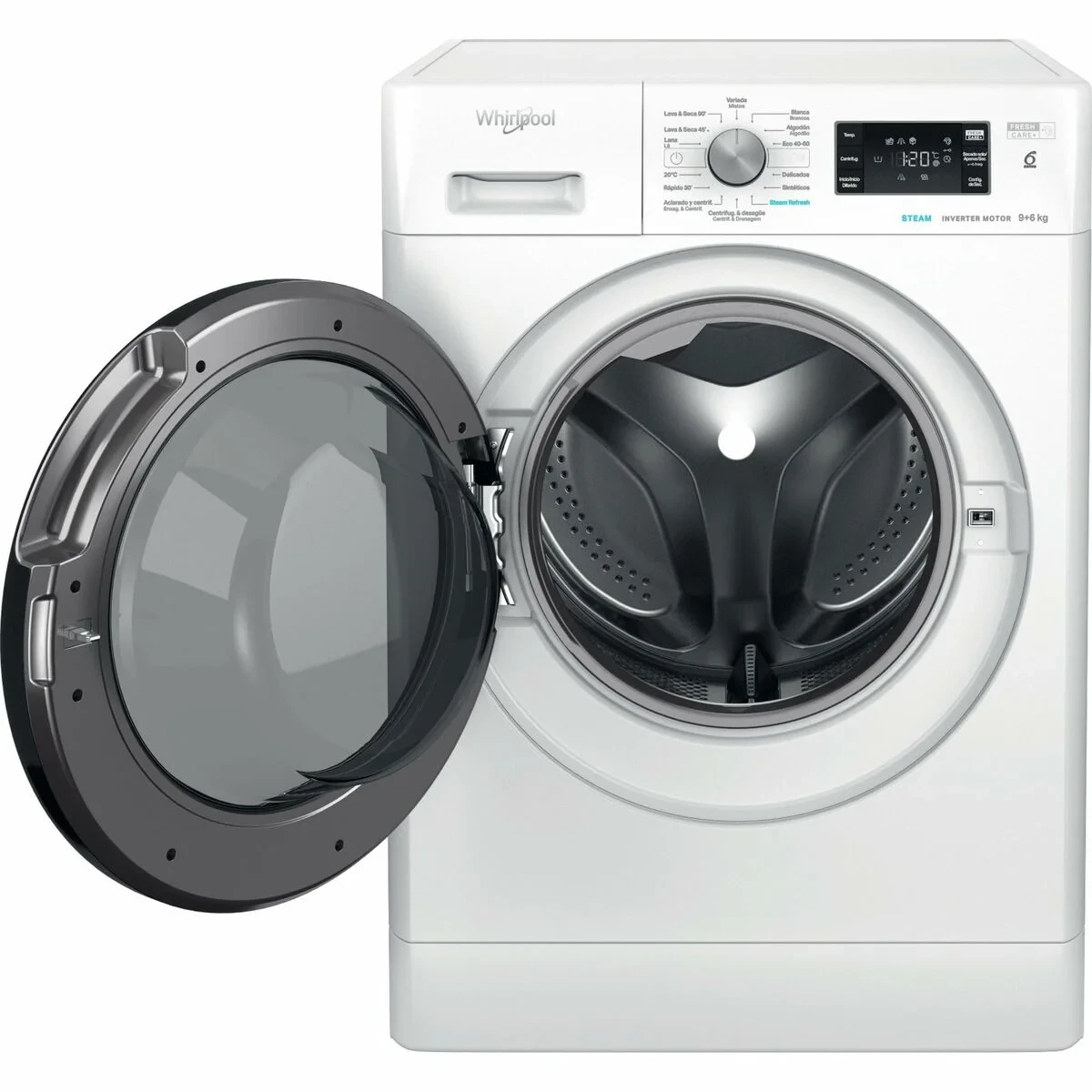 Lavadora - Secadora Whirlpool Corporation FFWDB964489BVSP 1400 rpm 9 kg 6 Kg