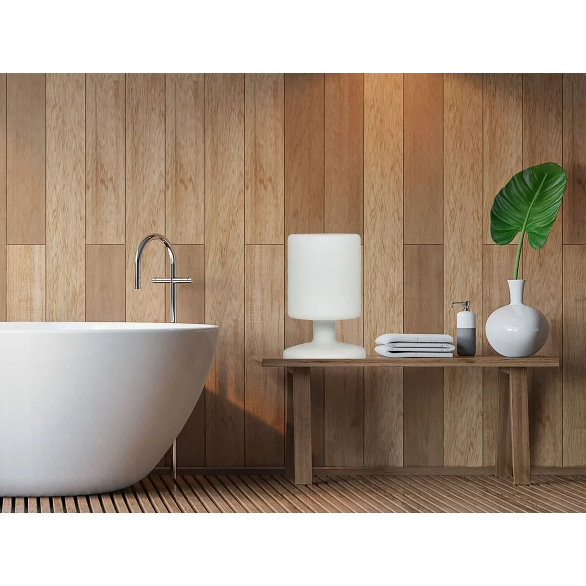 Farolillo Smartwares IDE-60067 Blanco Plástico