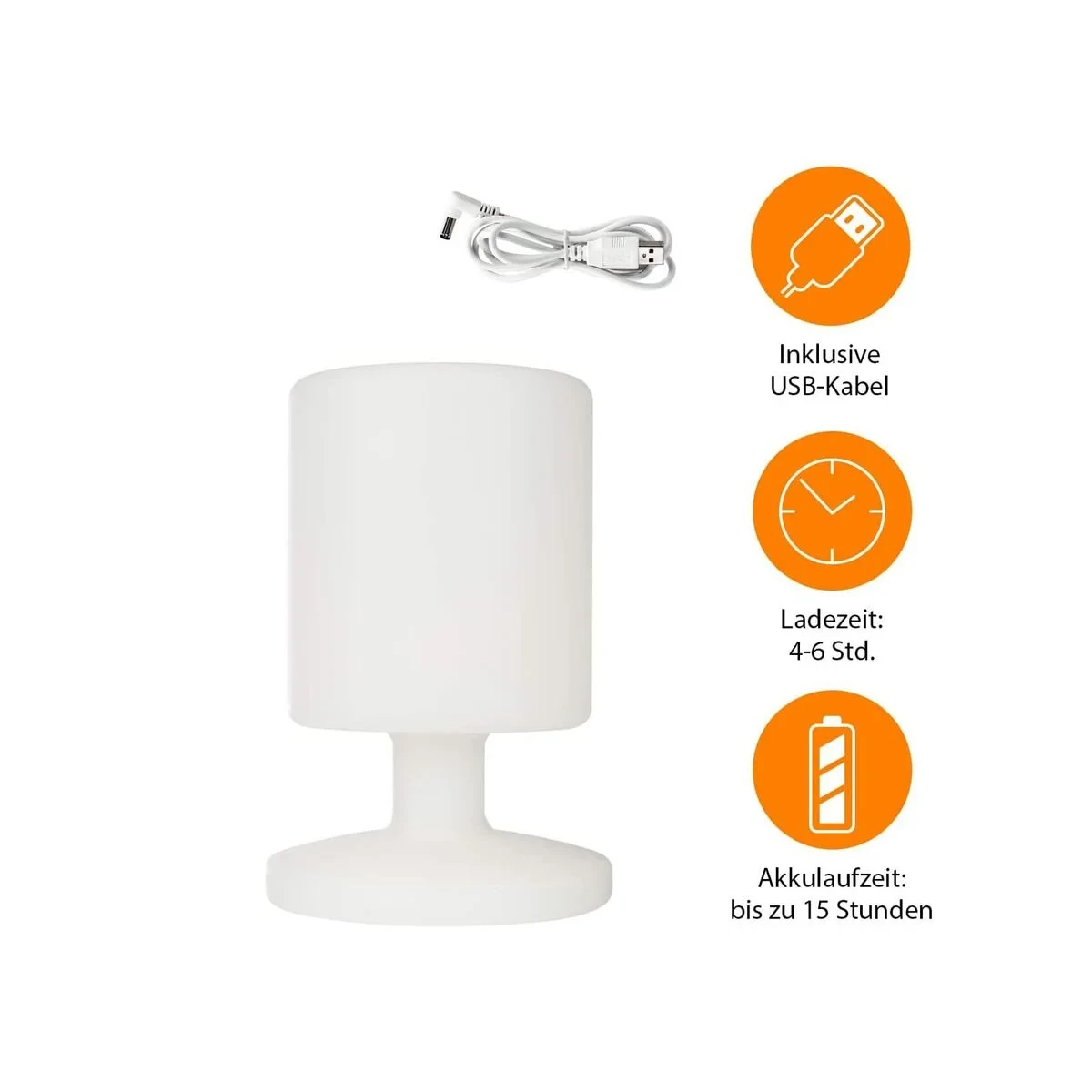 Farolillo Smartwares IDE-60067 Blanco Plástico
