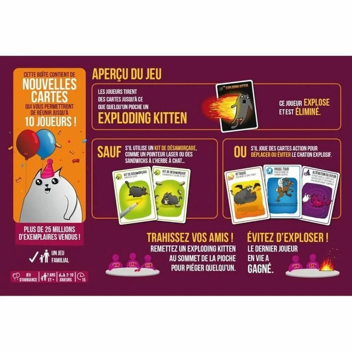 Juego de Mesa Asmodee Exploding Kittens: Festive Edition