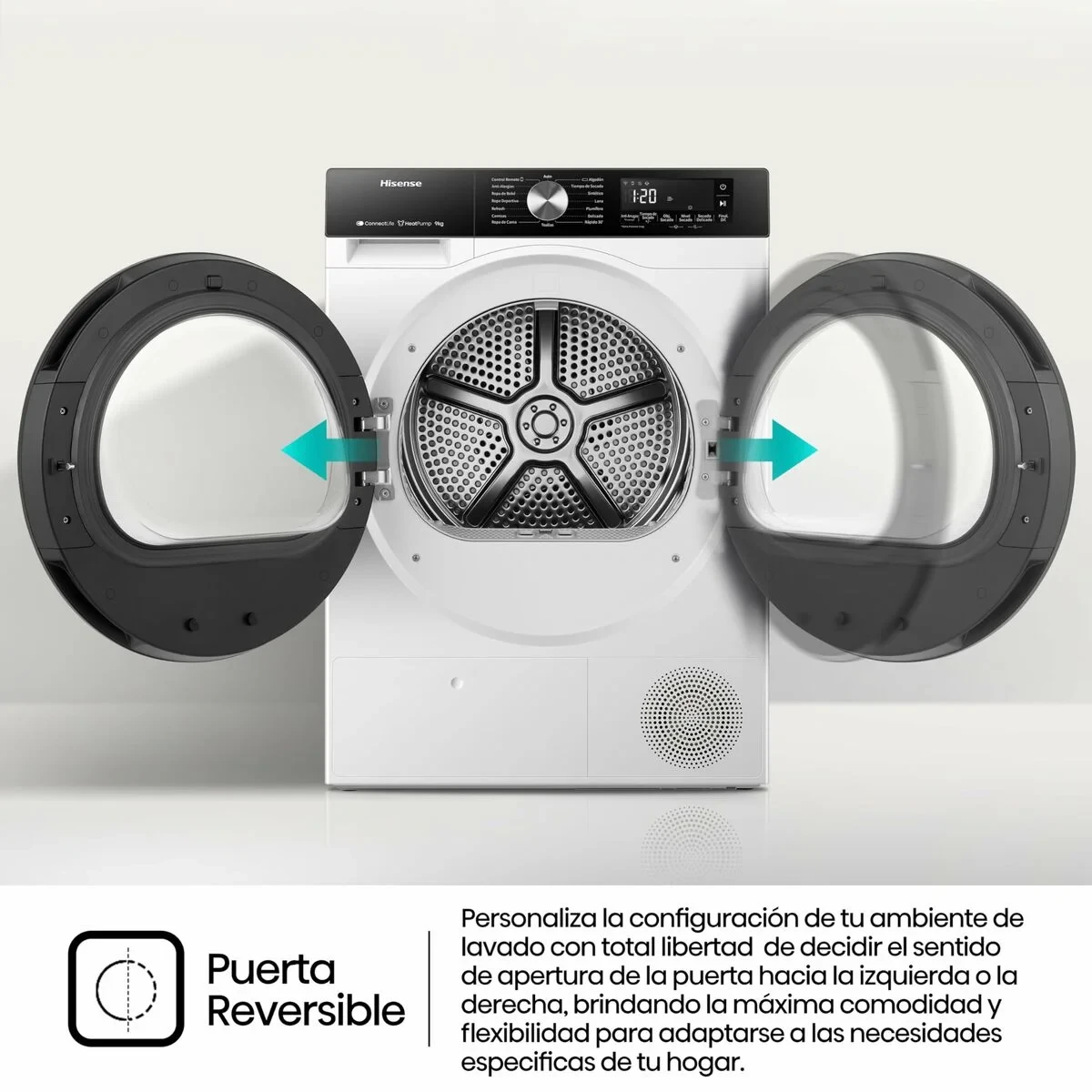 Secadora Hisense DH3S902BW3 9 kg