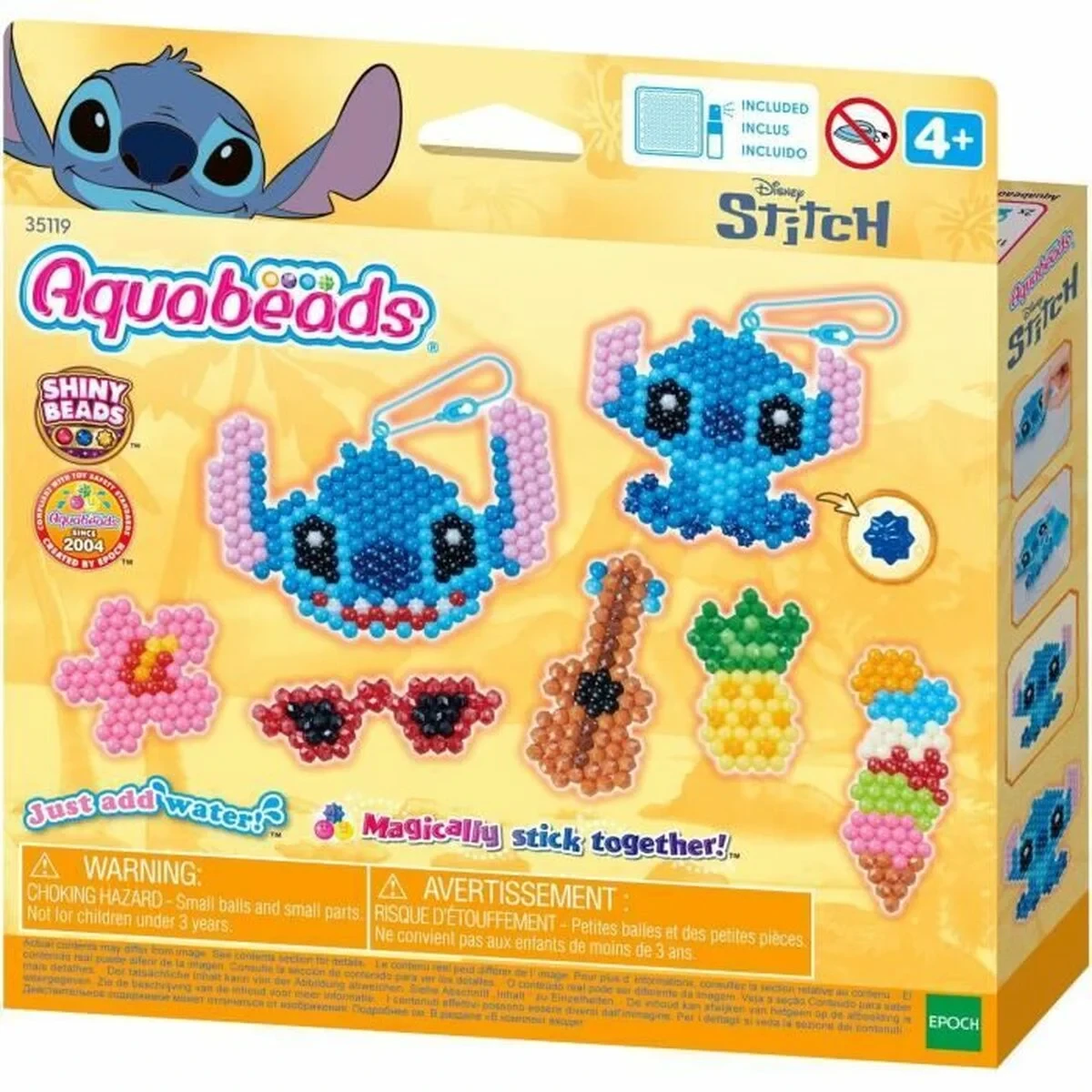 Juego de Manualidades Aquabeads Stitch (700 Piezas)