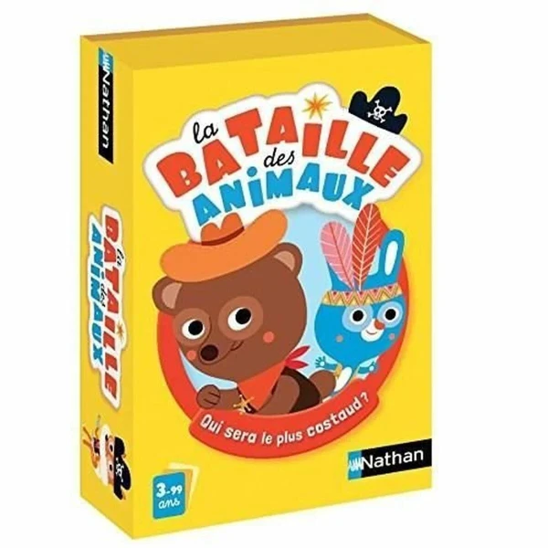 Juego de Cartas Nathan La Batille des animaux