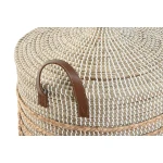 Juego de Cestas Home ESPRIT Marrón Natural Hierba marina (2 Piezas)