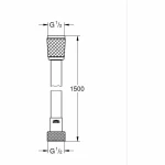 Alcachofa de Ducha Grohe Negro