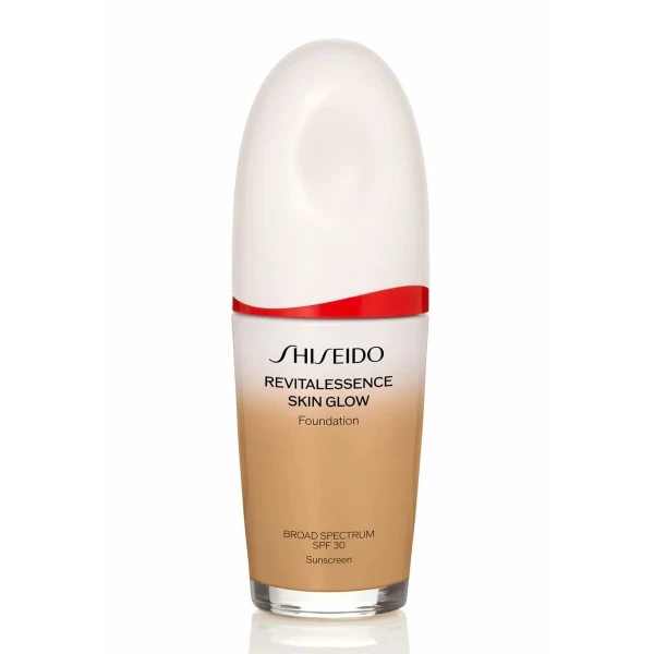 Base de Maquillaje Fluida Shiseido Revitalessence Skin Glow Nº 350 30 ml