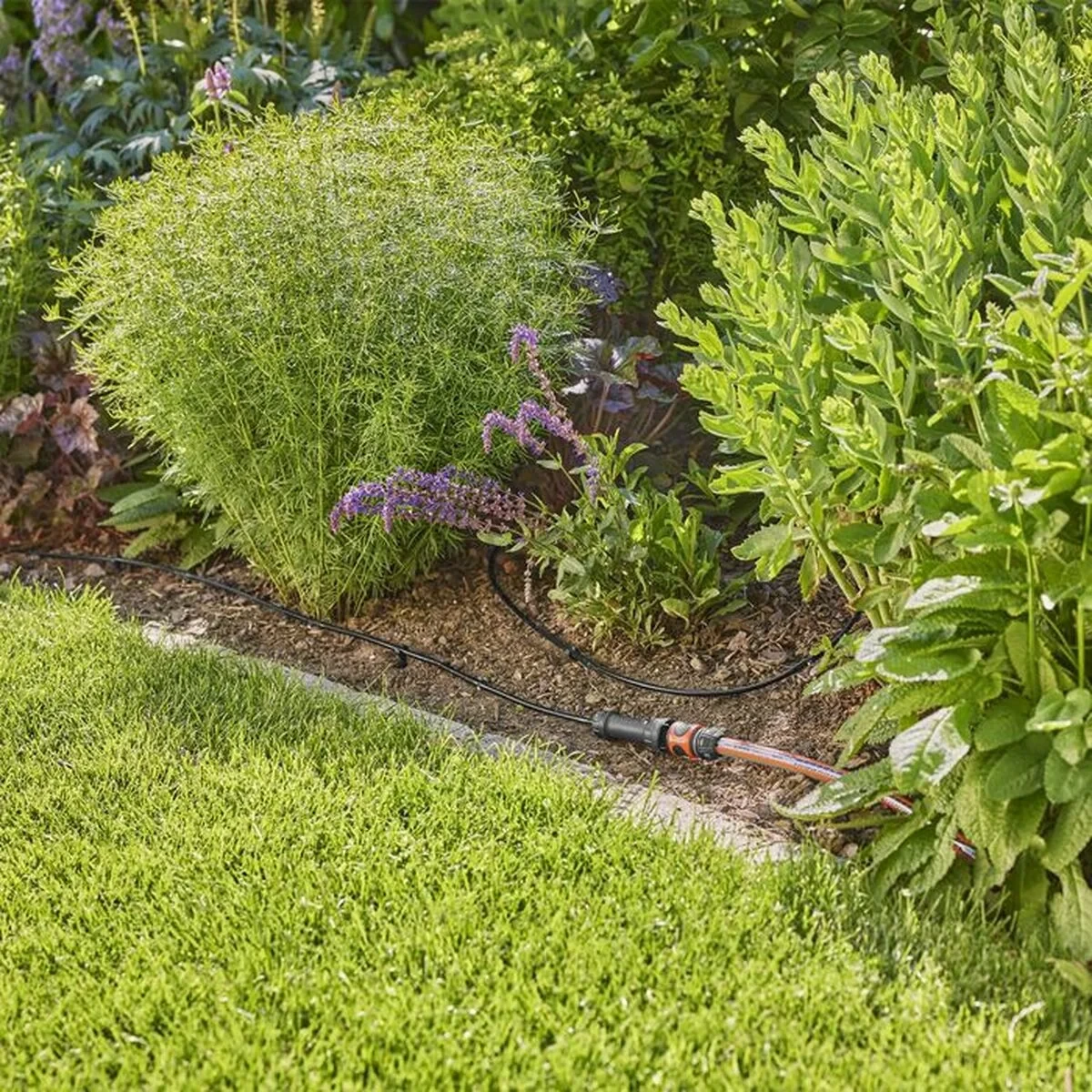 Sistema de riego por goteo Gardena