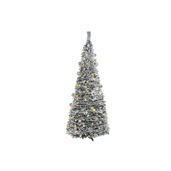Árbol de Navidad Home ESPRIT Dorado PVC Nevado