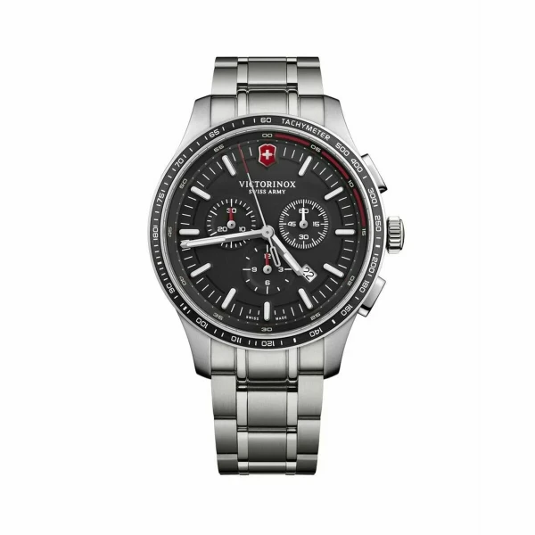 Reloj Hombre Victorinox V241816 Negro Plateado