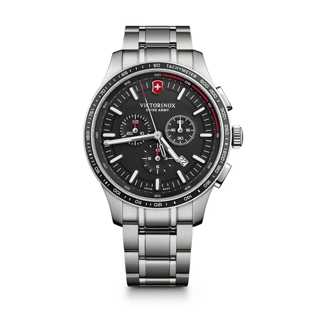 Reloj Hombre Victorinox V241816 Negro Plateado