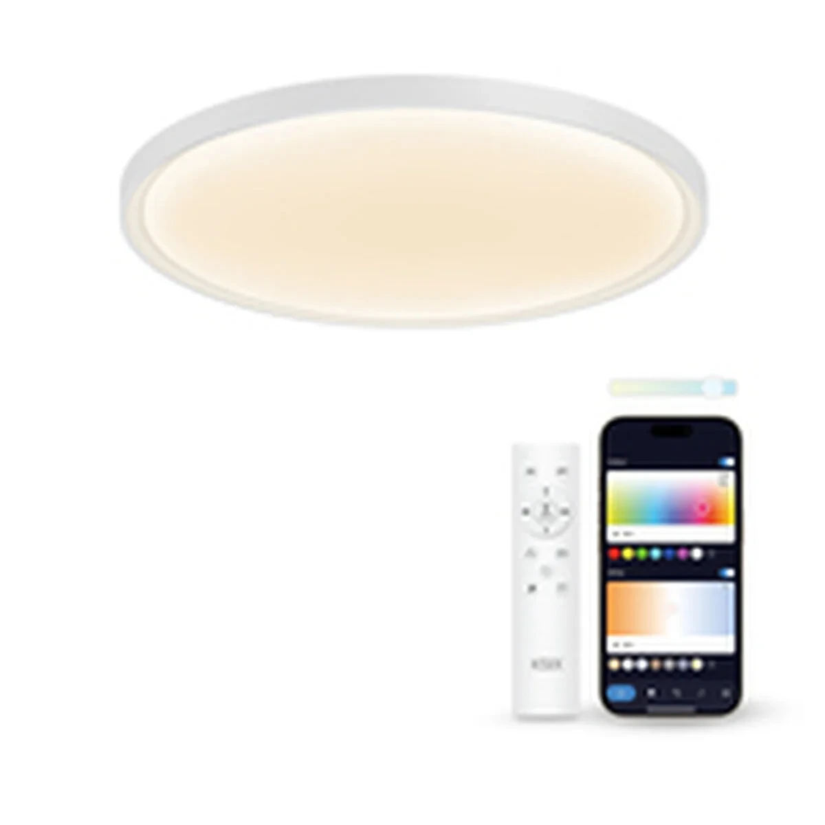 Plafón LED KSIX SmartLED KSIX Halo 2 Blanco Plástico 25 W (3000k - 6500k) (6500 K)