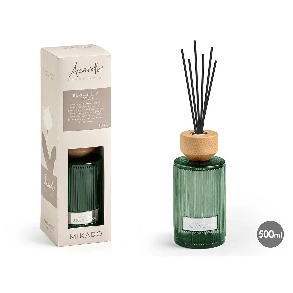 Varitas Perfumadas Acorde WARM COTTON 500 ml (6 Unidades)