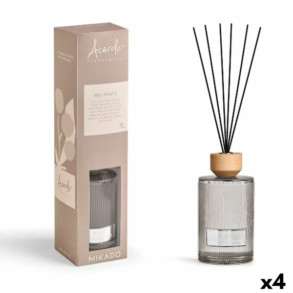 Varitas Perfumadas Acorde RED FRUITS 1 L (4 Unidades)