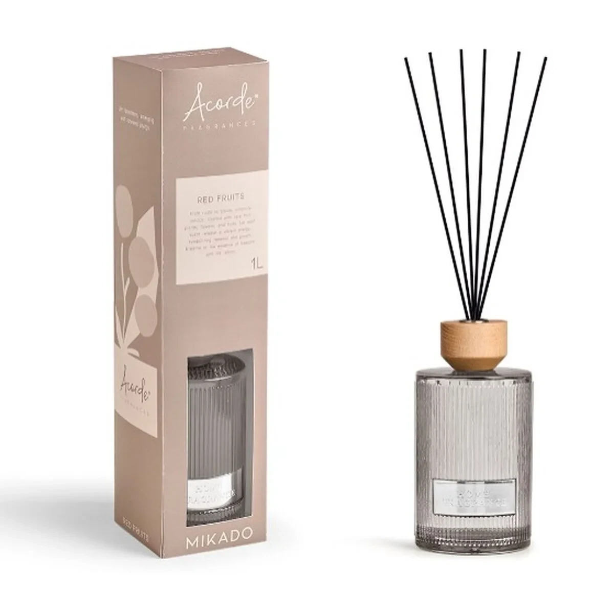 Varitas Perfumadas Acorde RED FRUITS 1 L (4 Unidades)