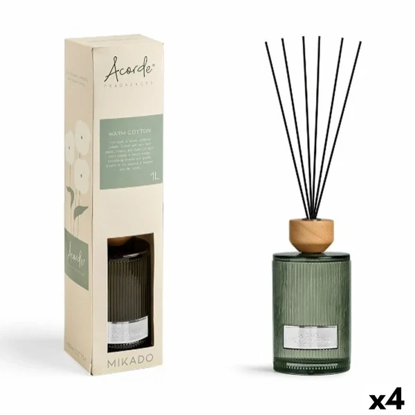 Varitas Perfumadas Acorde WARM COTTON 1 L (4 Unidades)
