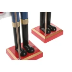 Adorno Navideño Home ESPRIT Multicolor Cascanueces 20 x 13 x 55 cm (2 Unidades)