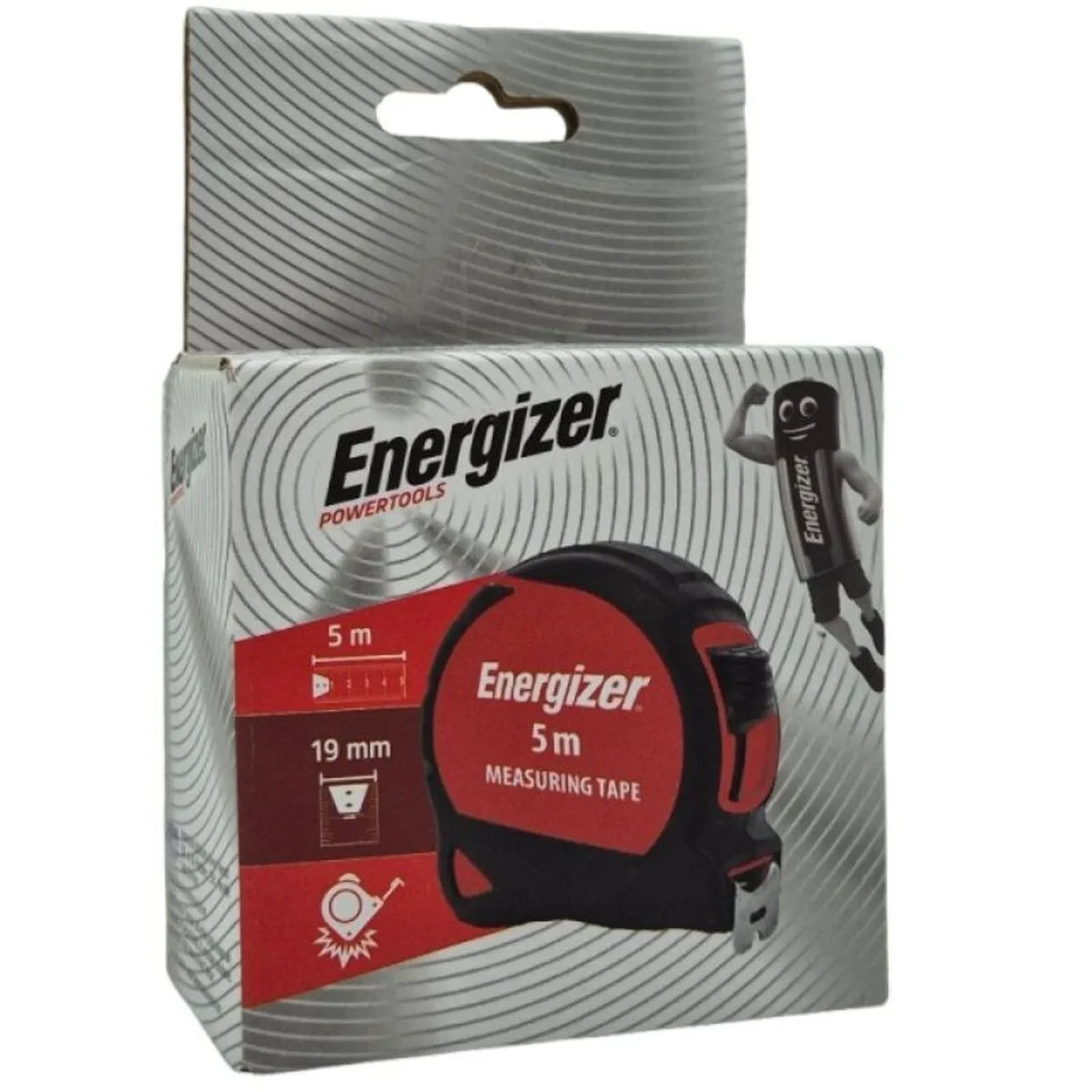 Cinta Métrica Energizer 3MT05 Metal Plástico (5 m)