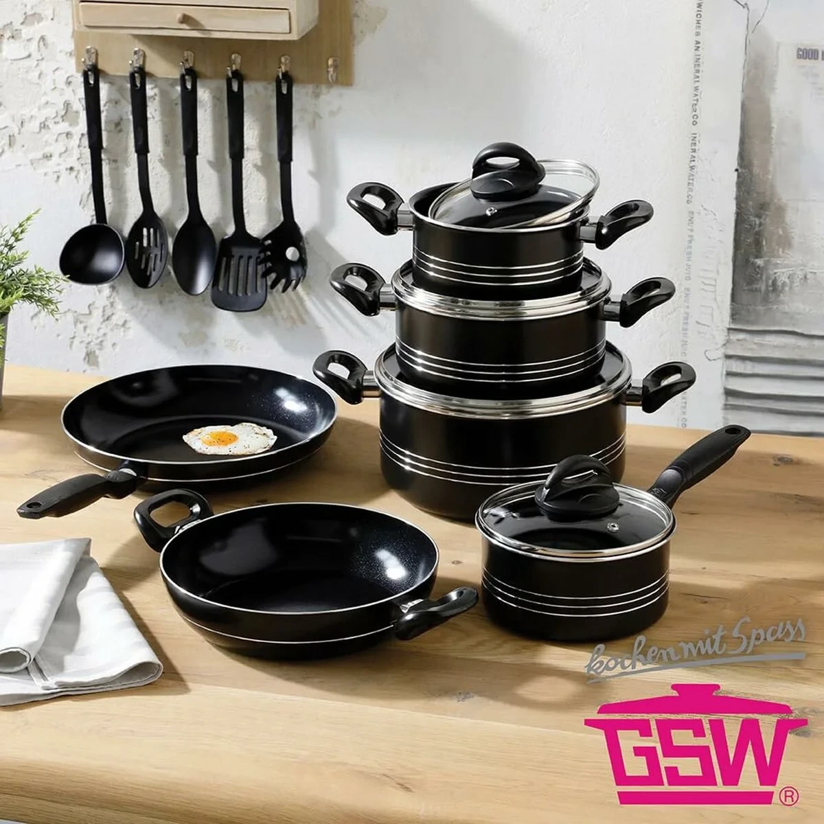 Batería de Cocina GSW Negro