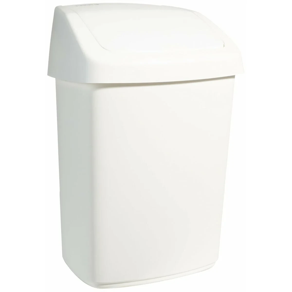 Cubo para la Basura Rubbermaid TAPA BASCULANTE Blanco Negro Plástico 25 L