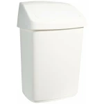Cubo para la Basura Rubbermaid TAPA BASCULANTE Blanco Negro Plástico 25 L