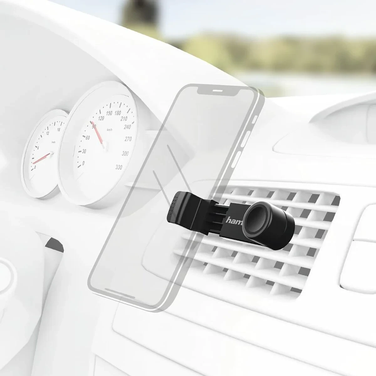 Soporte de Móviles para Coche Hama 00173890 Negro