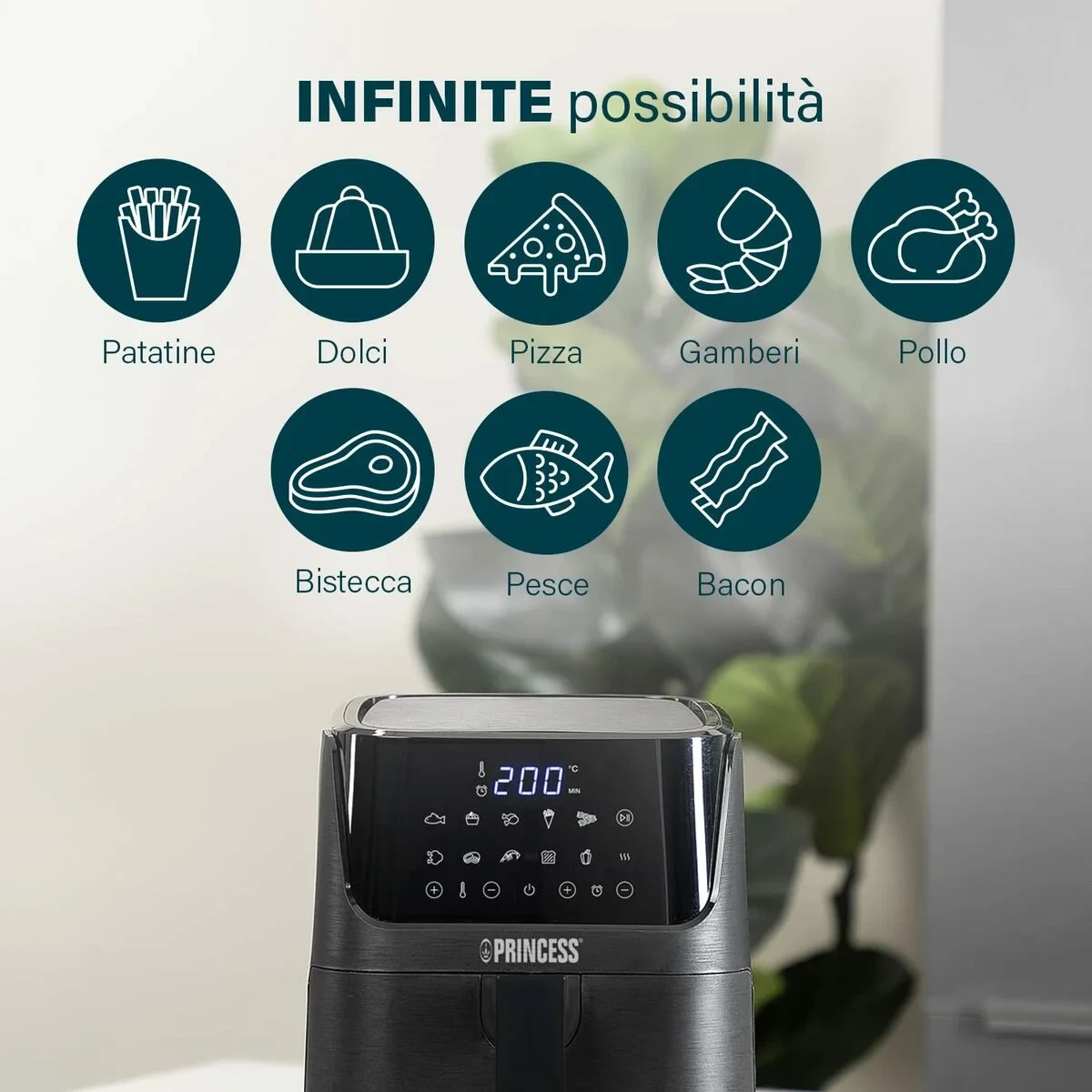 Freidora de Aire Princess 01.182031.01.001 Negro 3,5 L