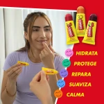 Bálsamo Labial Hidratante Carmex Triplo Transparente Spf 15 Fresa Piña Cereza 3 Piezas (3 Unidades)