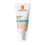 Protector Solar con Color La Roche Posay Anthelios Uvmune 50 ml Blanco Spf 50 Crema Crema Hidratante con Color