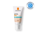 Protector Solar con Color La Roche Posay Anthelios Uvmune 50 ml Blanco Spf 50 Crema Crema Hidratante con Color