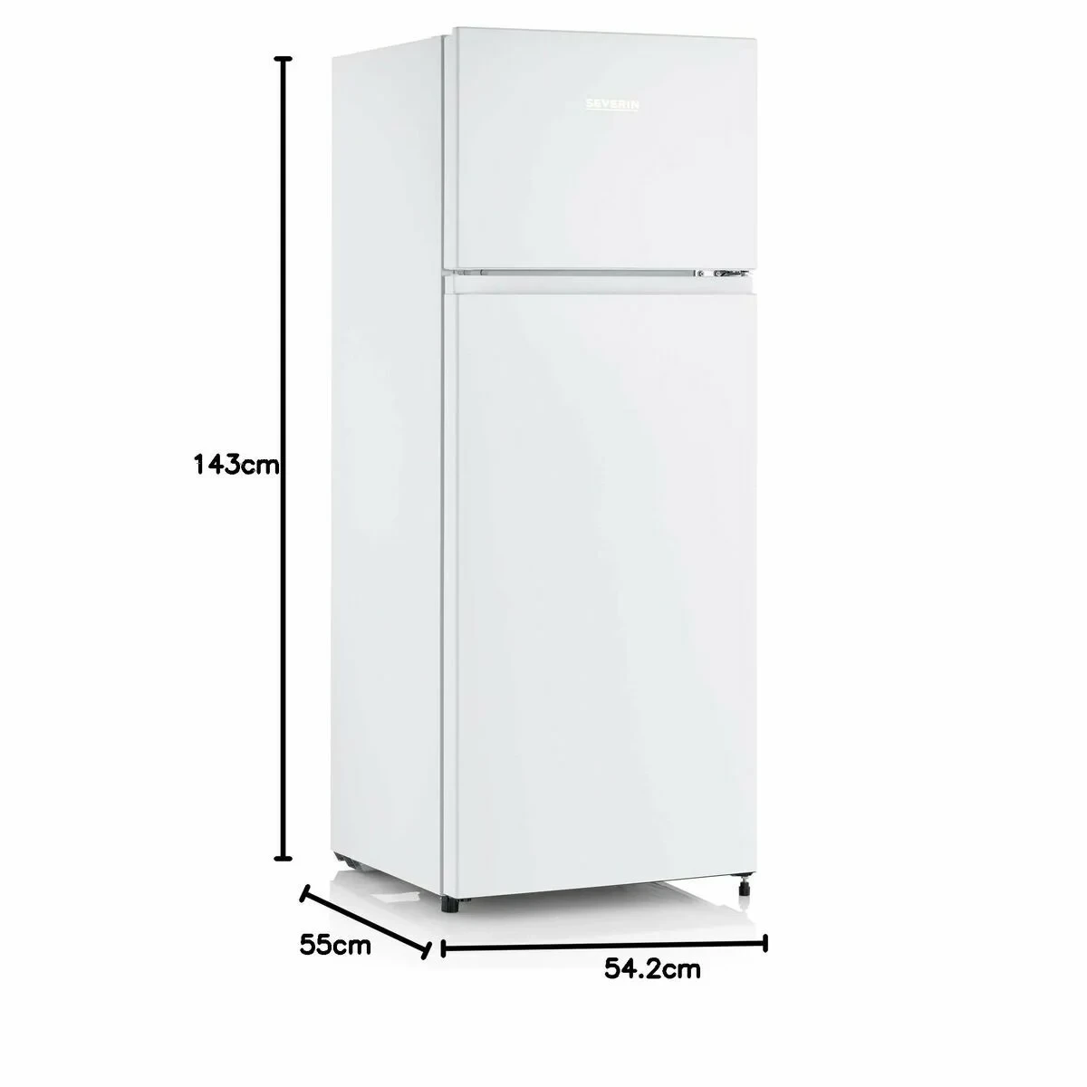 Frigorífico combinado Severin DT8760      143 206 L Blanco