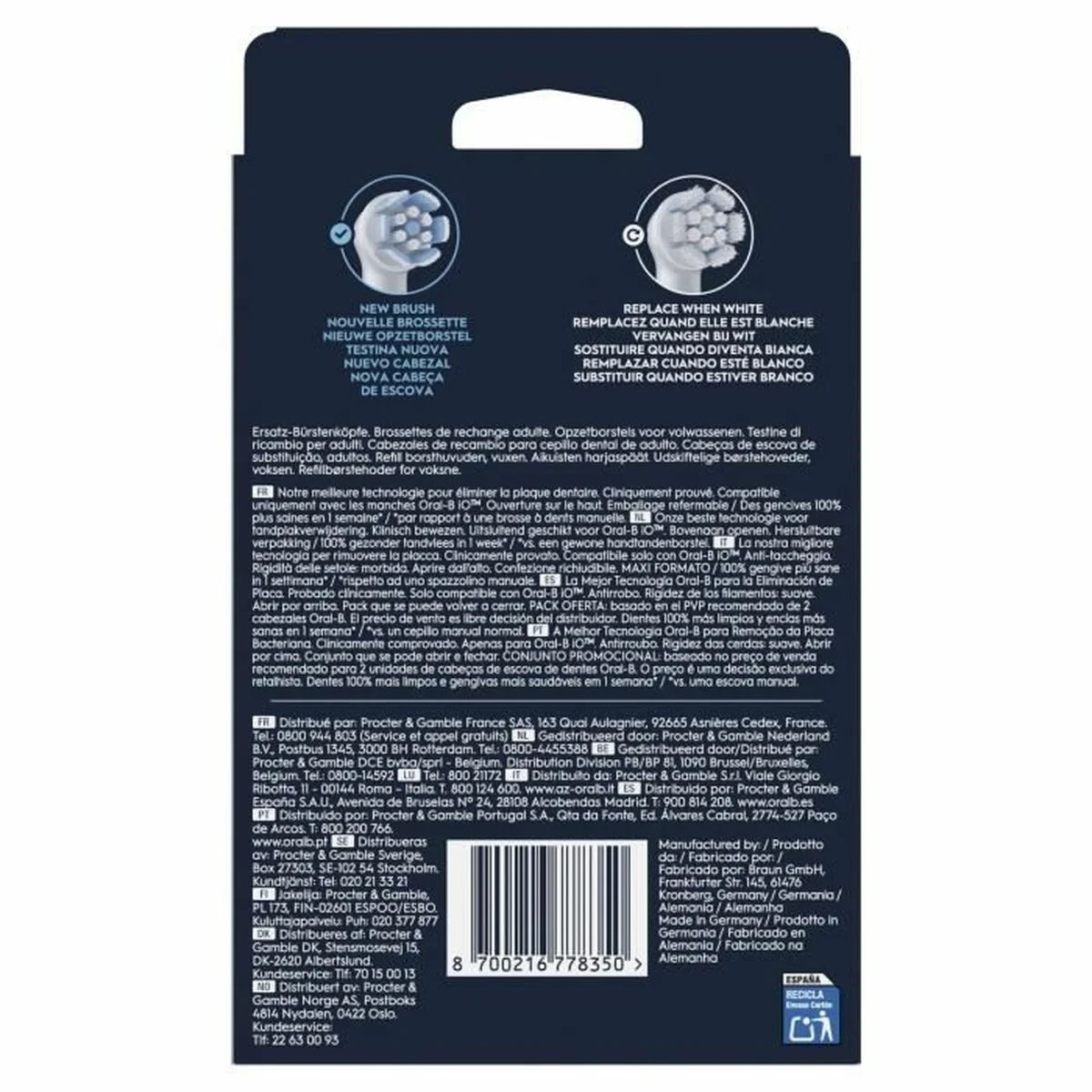 Cabezal de Recambio Oral-B