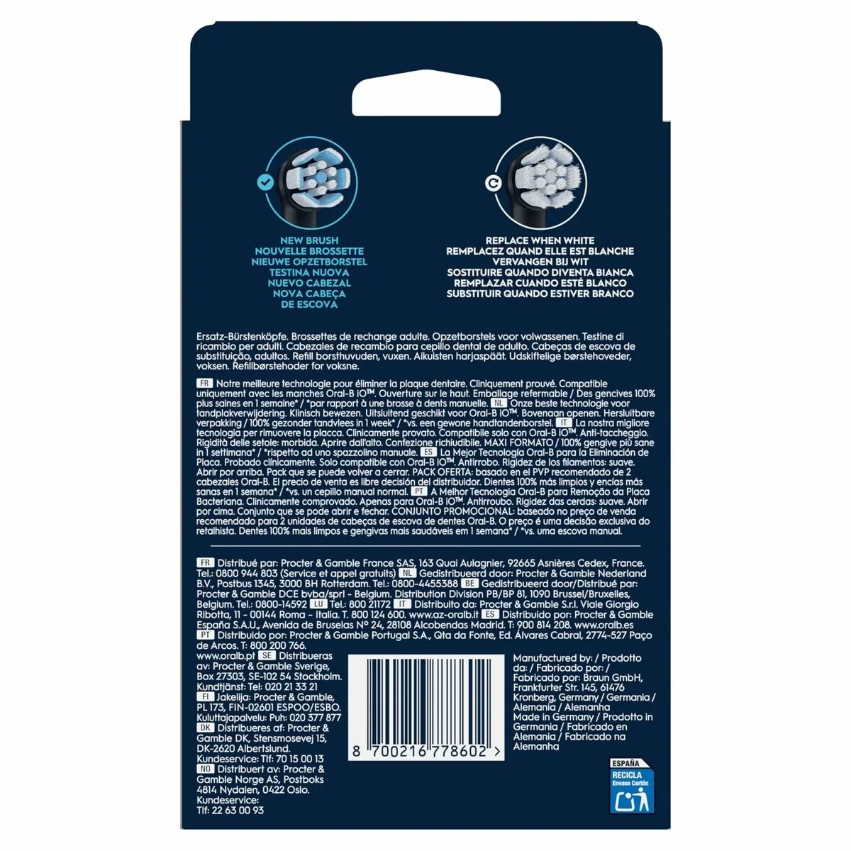 Cabezal de Recambio Oral-B