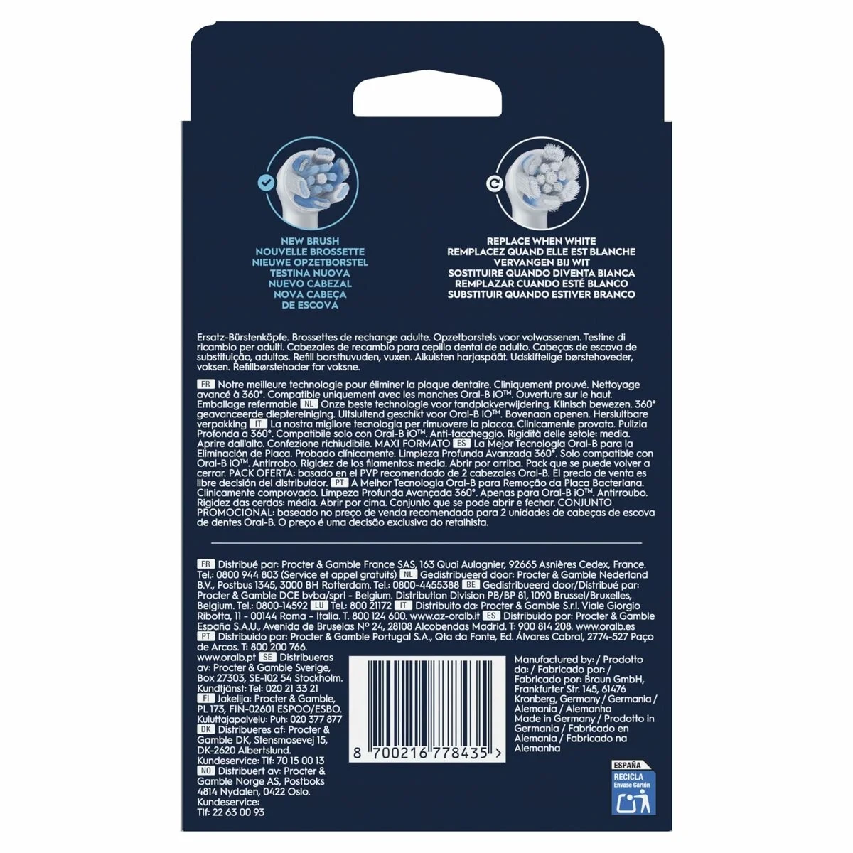 Cabezal de Recambio Oral-B