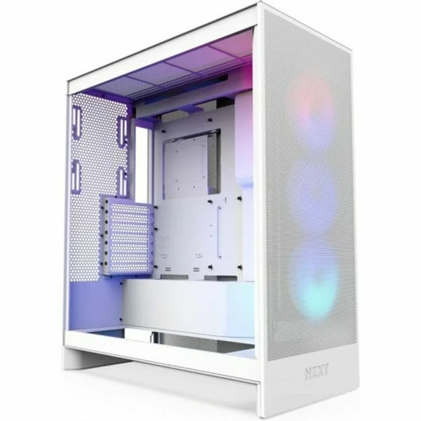 Caja Semitorre ATX NZXT H7 Flow RGB Midi Blanco