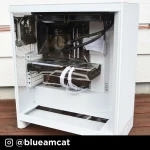 Caja Semitorre ATX NZXT H7 Flow RGB Midi Blanco