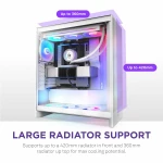 Caja Semitorre ATX NZXT H7 Flow RGB Midi Blanco