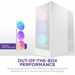 Caja Semitorre ATX NZXT H7 Flow RGB Midi Blanco