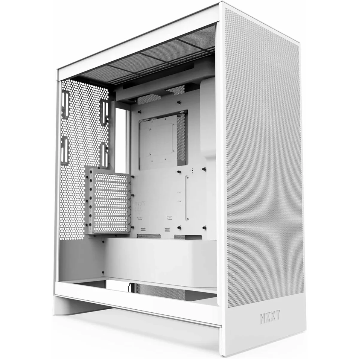Caja Semitorre ATX NZXT H7 Flow RGB Midi Blanco